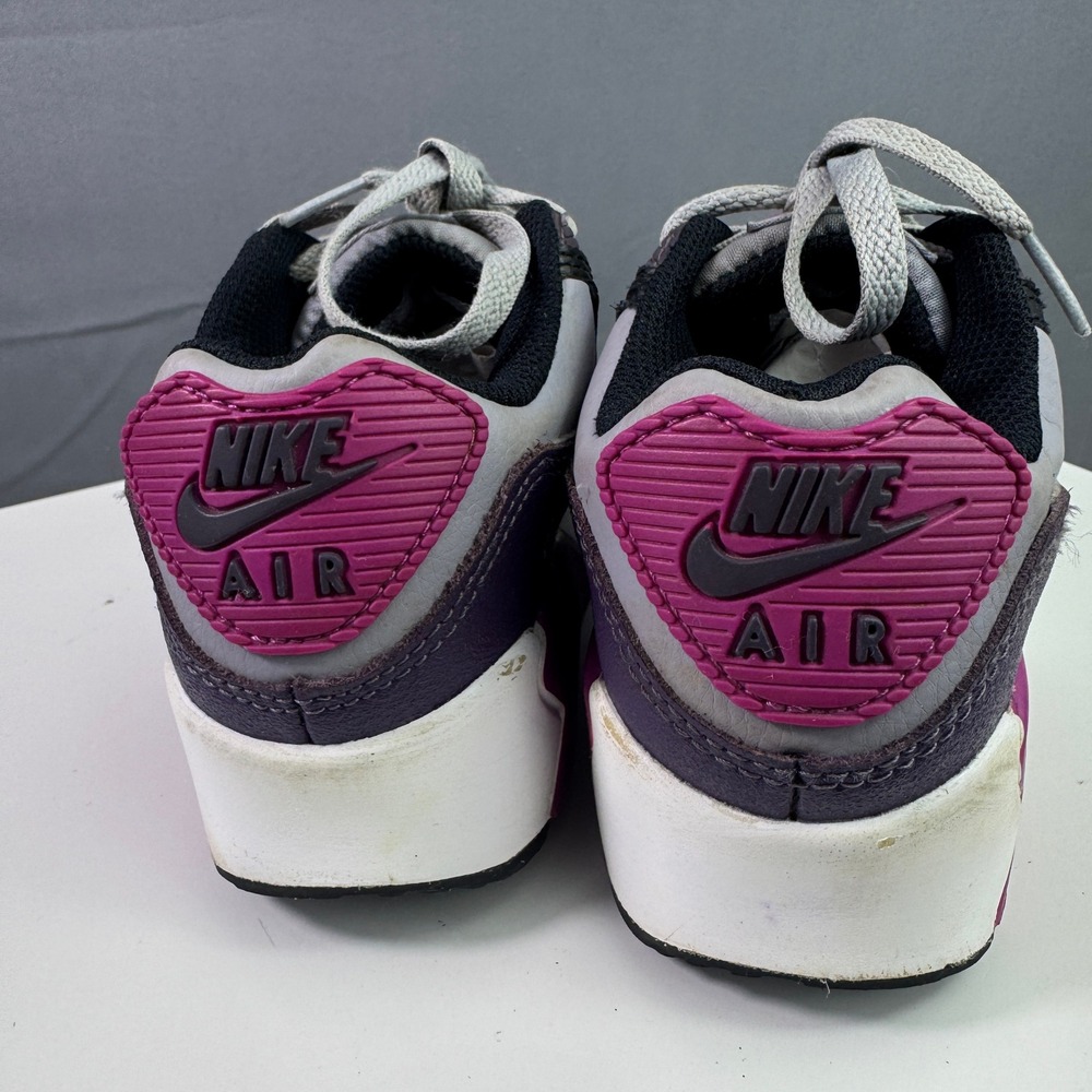 Nike Air Max 90 GS Kids Size 1Y Dark Raisin Gray Purple Casual Shoes HF6358-003 - Picture 10 of 16